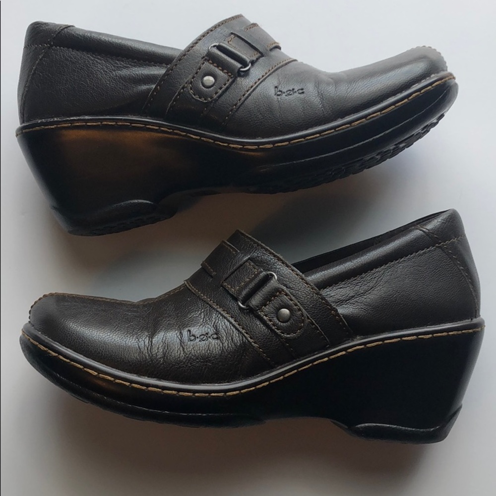 BOC SZ 8 DARK BROWN LEATHER SHOE